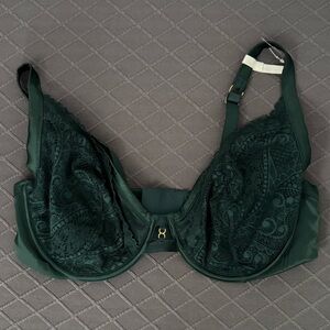Aerie Women’s Elegant Green Lace Bra, Women’s 38DD